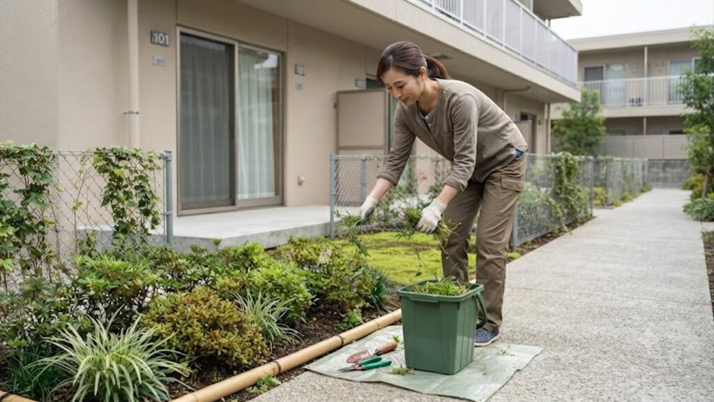 専用庭の除草義務は誰にあるのか
