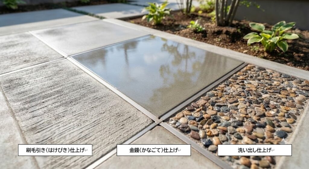 標準的な仕上げの種類とそれぞれの特徴